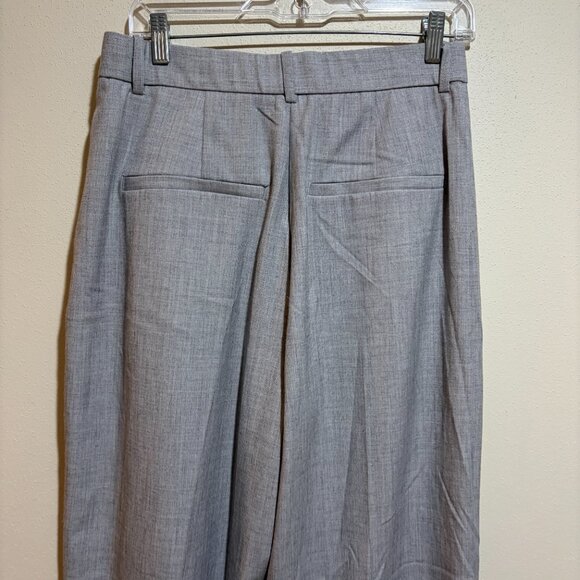 Abercrombie & Fitch Curve Love Sloane Tailored Pant Pleated Wide Leg Gray - Picture 11 of 16